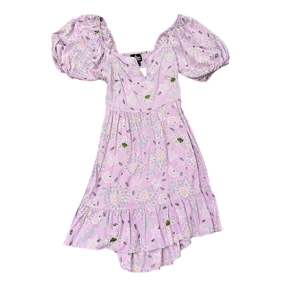 NEW Angie Floral Sleeve Dress Size L - Picture 2 of 8